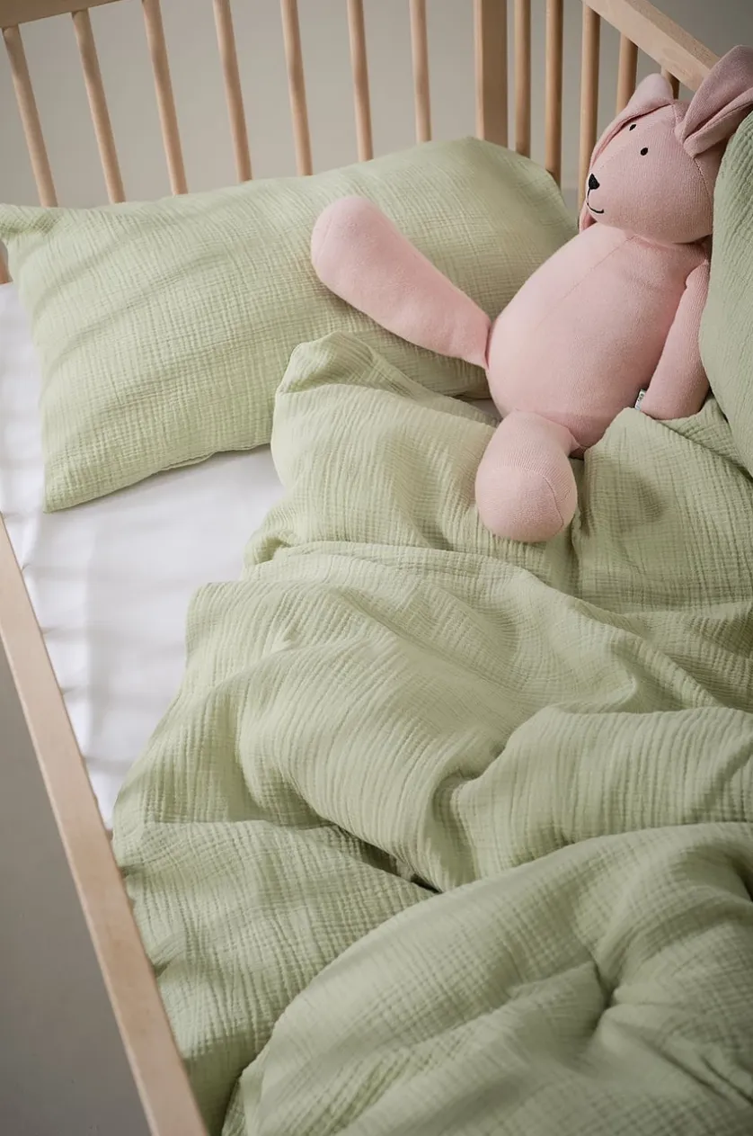 AMILIA Bettbezug-Set aus Musselin Krippe