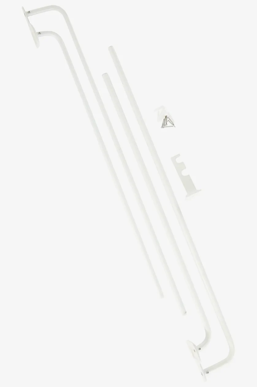 AURI Gardinenstange doppelt 110-186 cm