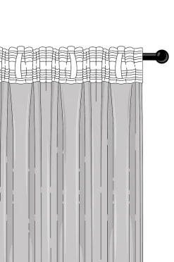 CAISA Multifunktionsgardine im 2er-Pack