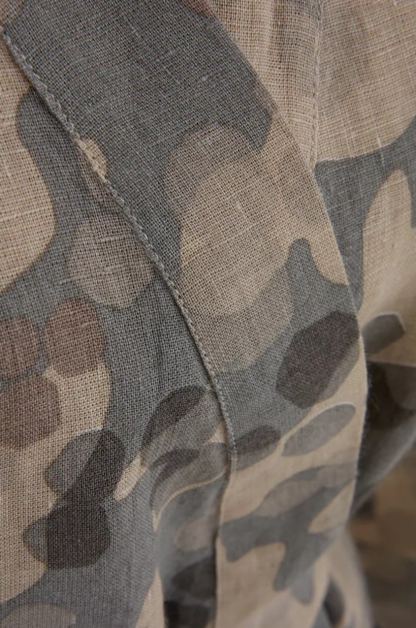 CARA kurzer Kimono aus Flachs