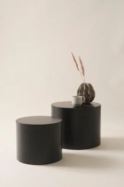 CILIN Beistelltisch, 2 St., Ø 38 cm + Ø 48 cm