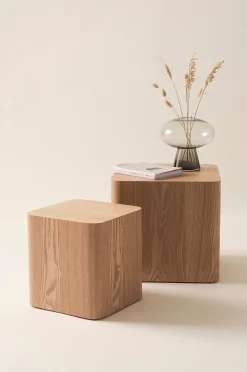 CUBO Beistelltisch, 2 St., 30 x 30 cm + 40 x 40 cm