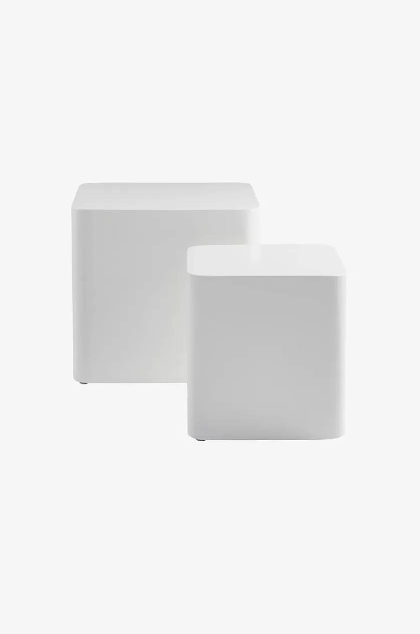 CUBO Beistelltisch, 2 St., 30 x 30 cm + 40 x 40 cm