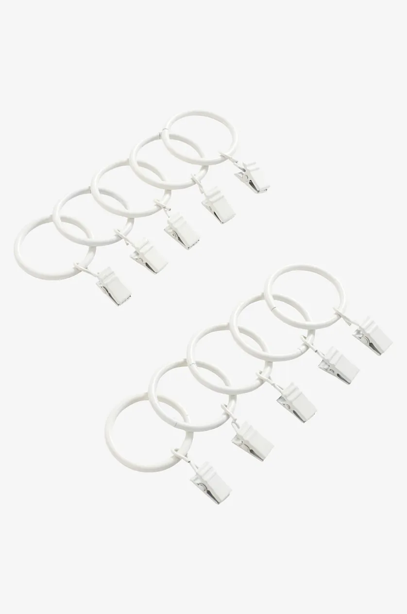 CURTIS Vorhangring mit Klammer 10er-Pack