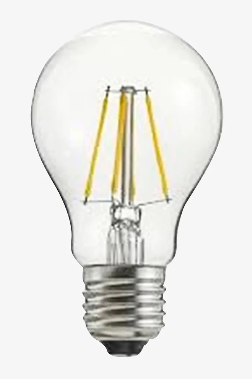 Dekorative, dimmbare Filamentleuchte LED-Kugel E27 4W ø60 mm, Bernstein