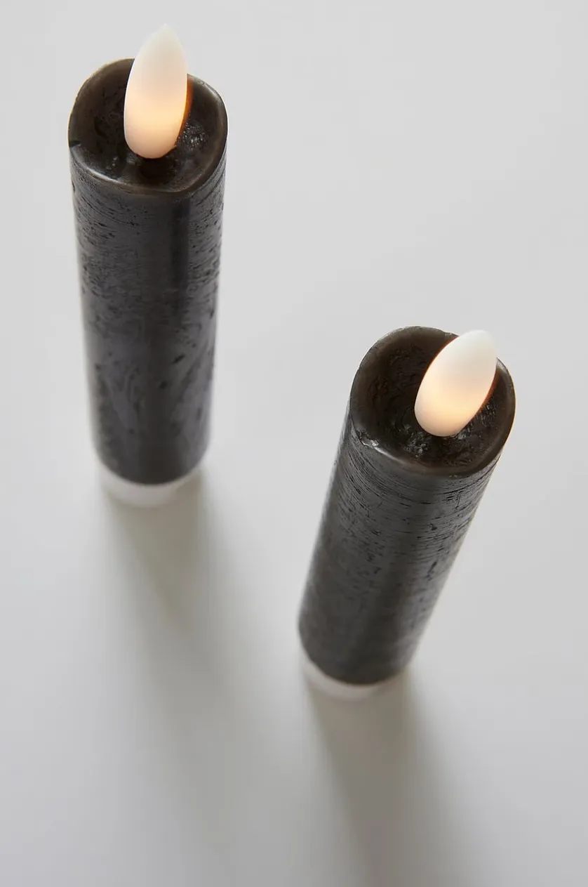 FLAMME Antikkerze LED 15 cm, 2 St.