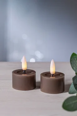 FLOW batteriebetriebenes Teelicht ø 4 cm im 2er-Pack