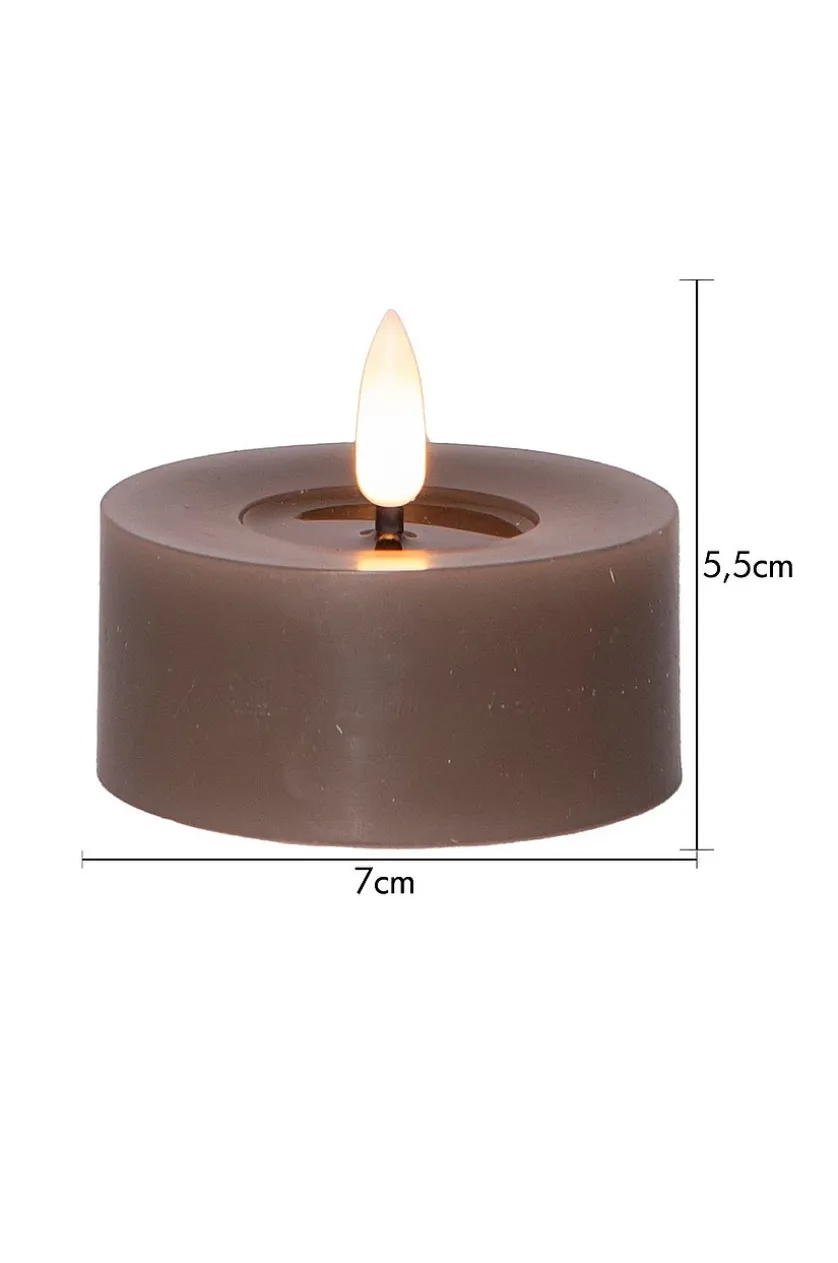 FLOW batteriebetriebenes Teelicht ø 7 cm im 2er-Pack