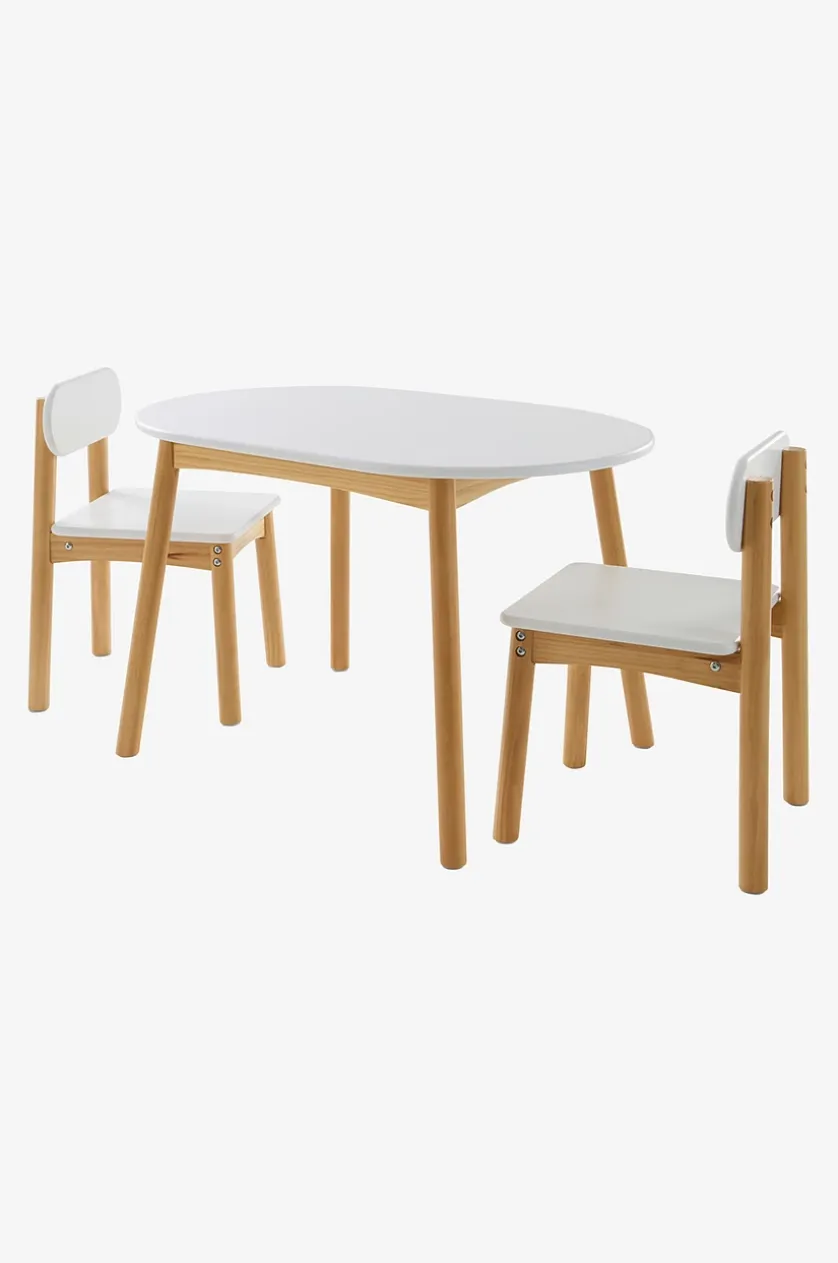 HULTA OVAL Kindertisch mit 2 Stühlen
