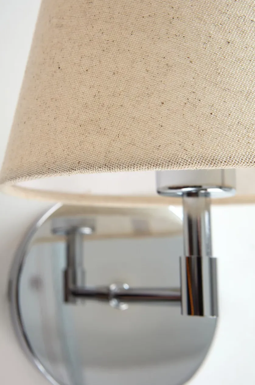 LASSE verchromte Wandlampe im 2er-Pack