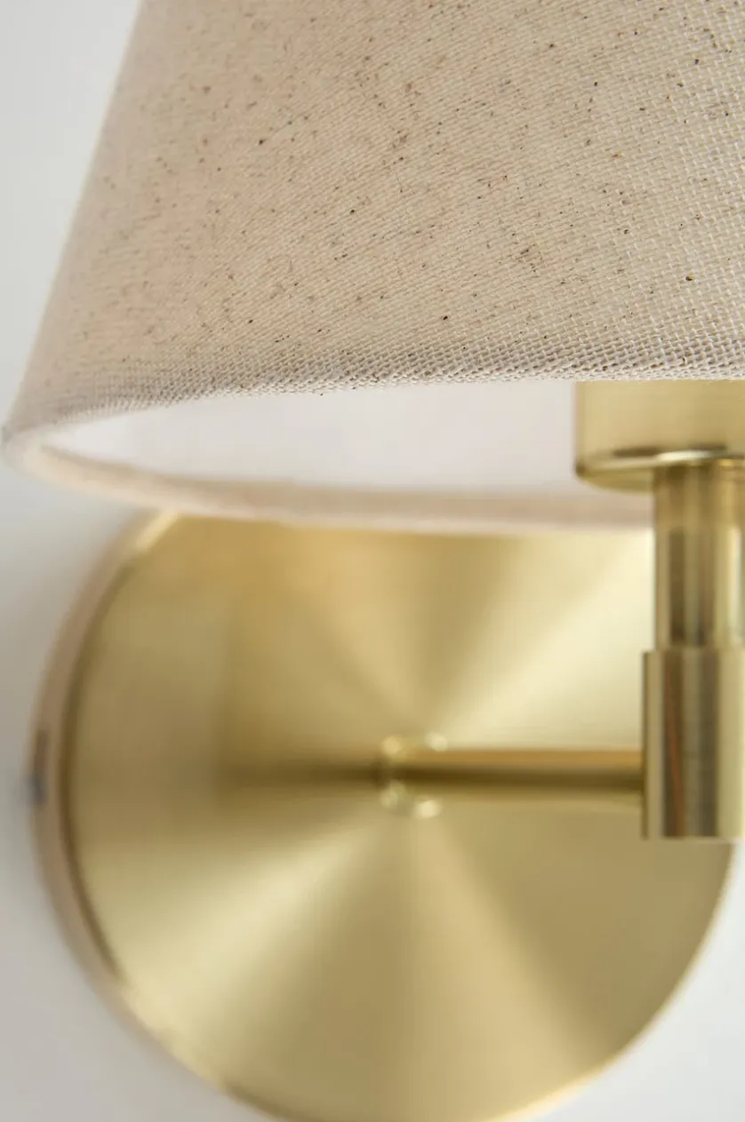 LASSE Wandlampe im 2er-Pack aus Messing