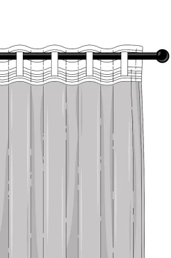 LUNI Multifunktionsgardine extrabreit, 1 Schal