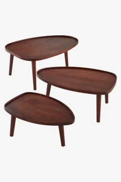 MANIAGO Couchtisch in 3 Teilen 64x95 cm/55x84 cm/45x68 cm