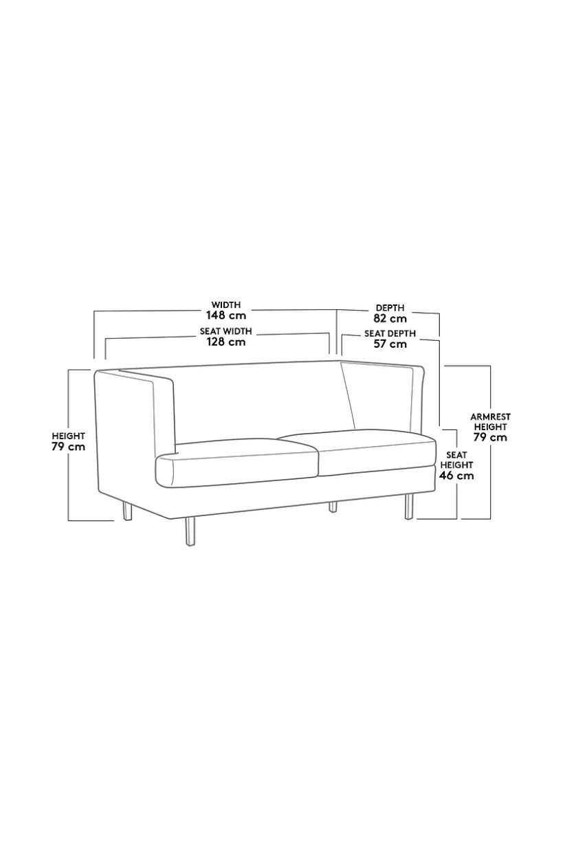 OAKDALE 2-Sitzer-Sofa