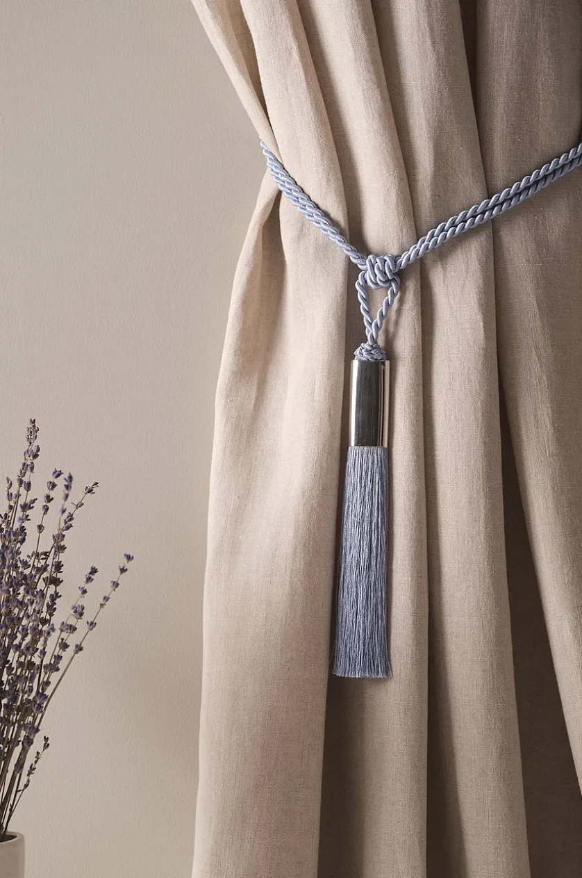 OLIVIE Raffhalter mit Quasten, 2er-Pack