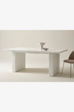 PALANZO Esstisch mit Einlegeplatte 105x196+45 cm