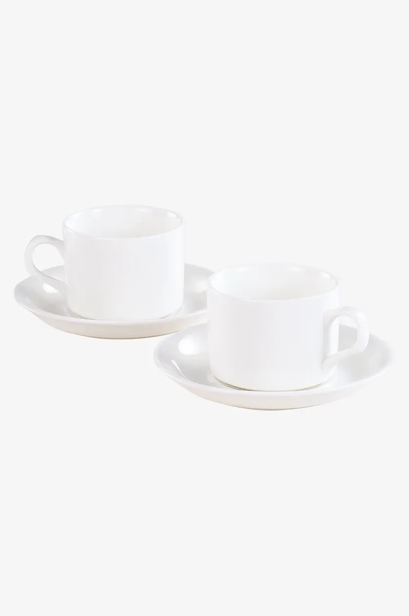 PEACE kleine Tasse mit Unterteller im 2er-Pack