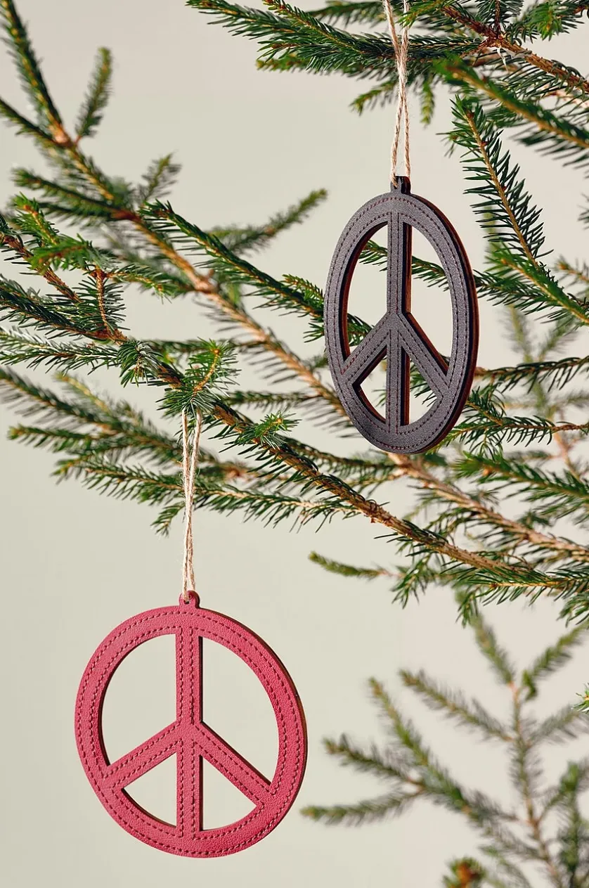 PEACE Weihnachtsdekoration 4er-Pack