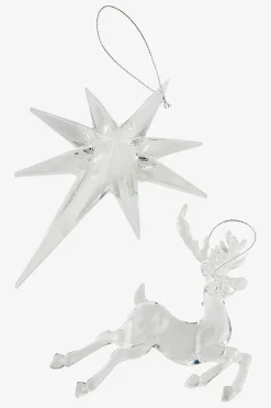REINDEER Weihnachtsdekoration 4er-Pack