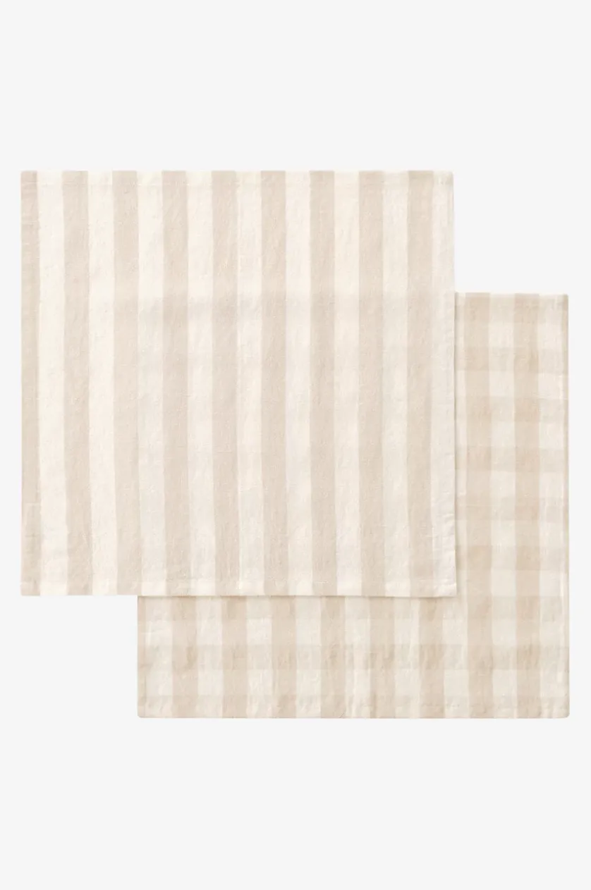 SANNE Serviette aus Leinen-Mix 4er-Pack