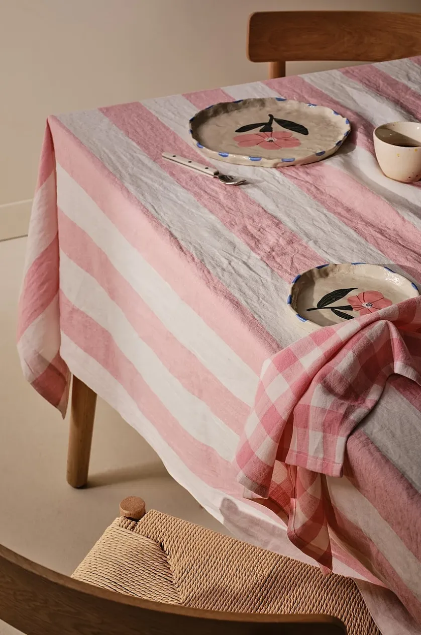 SANNE Tischdecke aus Leinen-Mix