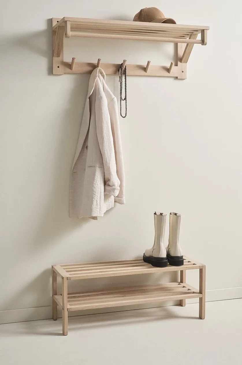 SKÄRHAMN Set mit Schuhregal und Hutablage