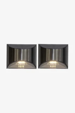 Solarbetriebene Wandleuchte Wally 2er-Pack