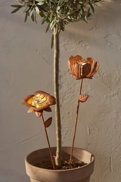 Solarzelle Dekoration Oxida Blume 2-p