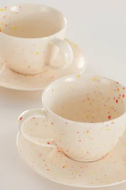 SPRINKLE Tasse mit Unterteller im 2er-Pack