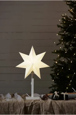 Stern mit Sockel Karo 55 cm