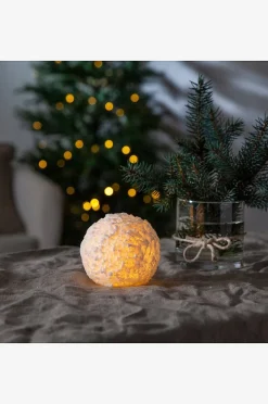 Stumpenkerze Snowball LED