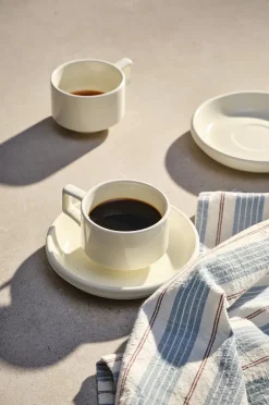 THELMA Kaffeetasse mit Beilagenteller im 2er-Pack