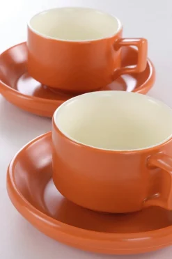THELMA Kaffeetasse mit Beilagenteller im 2er-Pack