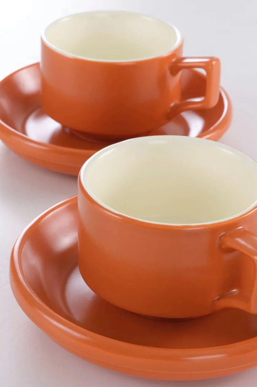 THELMA Kaffeetasse mit Beilagenteller im 2er-Pack