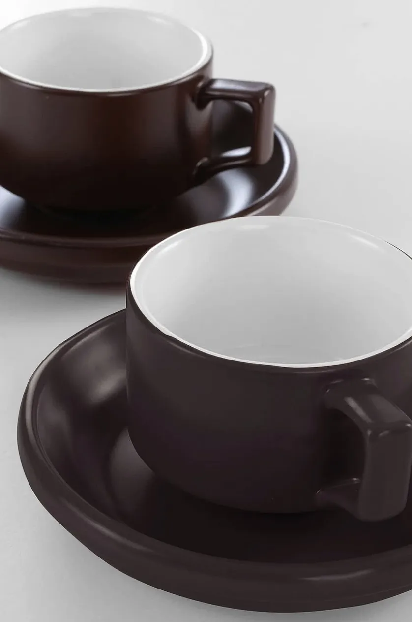THELMA Kaffeetasse mit Beilagenteller im 2er-Pack