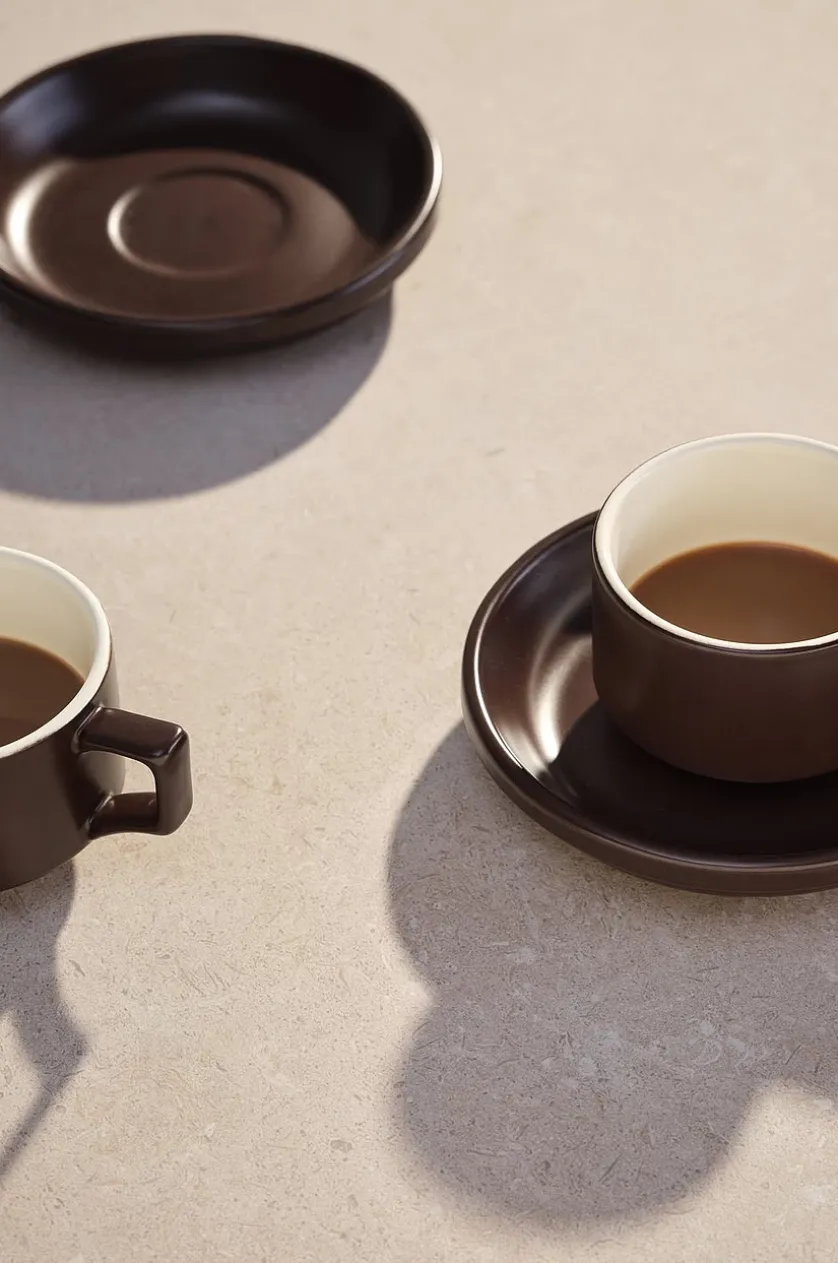 THELMA Kaffeetasse mit Beilagenteller im 2er-Pack