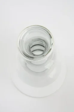 TILO GREY Glasvase Höhe 18 cm