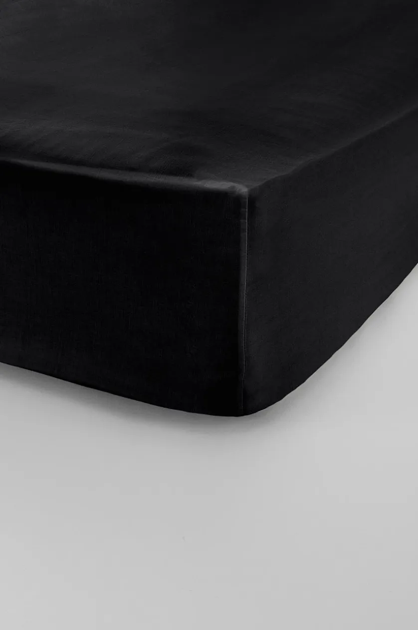 ZACK SATIN Spannbettlaken aus Satin hohe Matratze organisch